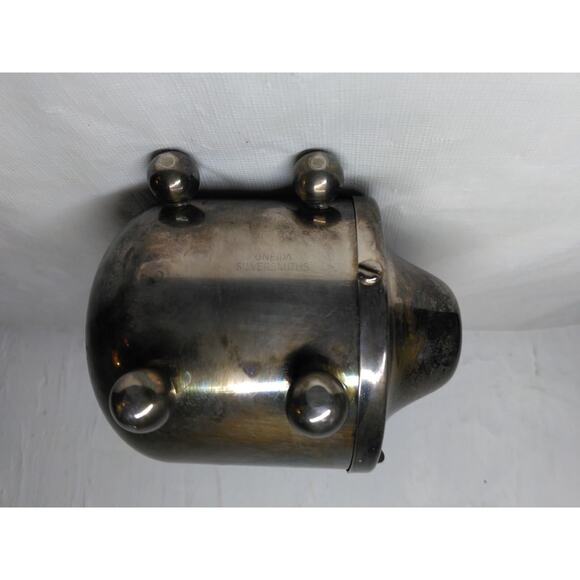 Tin/Metal Piggy Bank Curly Tail - Oneida Silversmiths 5 1/2" x 4" - Adorable! - Picture 7 of 9